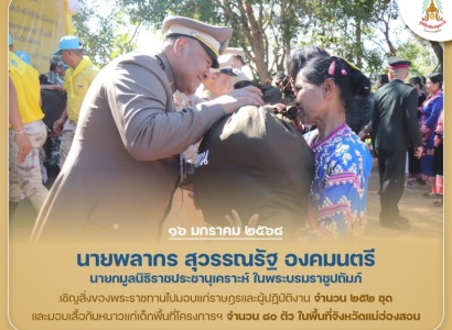<strong>อ่านเพิ่มเติมเกี่ยวกับ</strong><br>นายพลากร สุวรรณรัฐ องคมนตรี นายกมูลนิธิราชประชานุเคราะห์ฯ เชิญสิ่งของพระราชทานมอบให้แก่ราษฎรและผู้ปฏิบัติงานในพื้นที่จังหวัดแม่ฮ่องสอน นายพลากร สุวรรณรัฐ องคมนตรี นายกมูลนิธิราชประชานุเคราะห์ฯ เชิญสิ่งของพระราชทานมอบให้แก่ราษฎรและผู้ปฏิบัติงานในพื้นที่จังหวัดแม่ฮ่องสอน