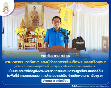 นายเดชาธร เชาว์เลขา รองผู้ว่าราชการจังหวัดพระนครศรีอยุธยา ... พารามิเตอร์รูปภาพ 1